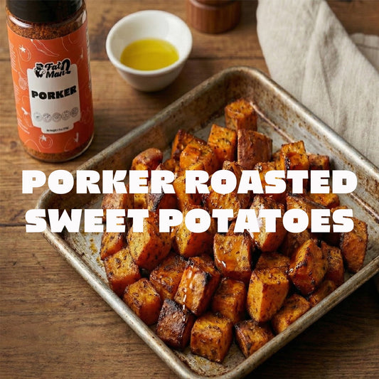 Porker Roasted Sweet Potatoes
