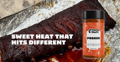 Porker BBQ Seasoning, 13 oz – Sweet Heat All-Purpose Rub for Pork, Chicken, Fish & Veggies, Vegan, No MSG