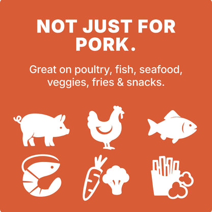 Porker BBQ Seasoning, 13 oz – Sweet Heat All-Purpose Rub for Pork, Chicken, Fish & Veggies, Vegan, No MSG